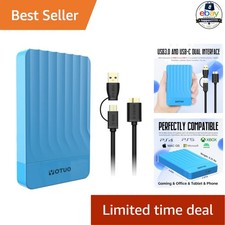 500GB External Hard Drive, Portable Storage Expansion HDD, USB 3.0 & USB...