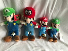 Super Mario Bros Mario and Luigi Plush Doll Toy Lot of 4 Pair Set Odyssey