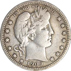 1909-P Barber Quarter