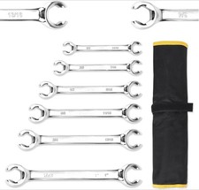 Flare Nut Wrench Set 6 Piece Brake Line Wrench Set Size From 14 To 1 Inch Flare Nut Wrench Set 6 Piece Brake Line Wrench Set Size From 14 To 1 Inch