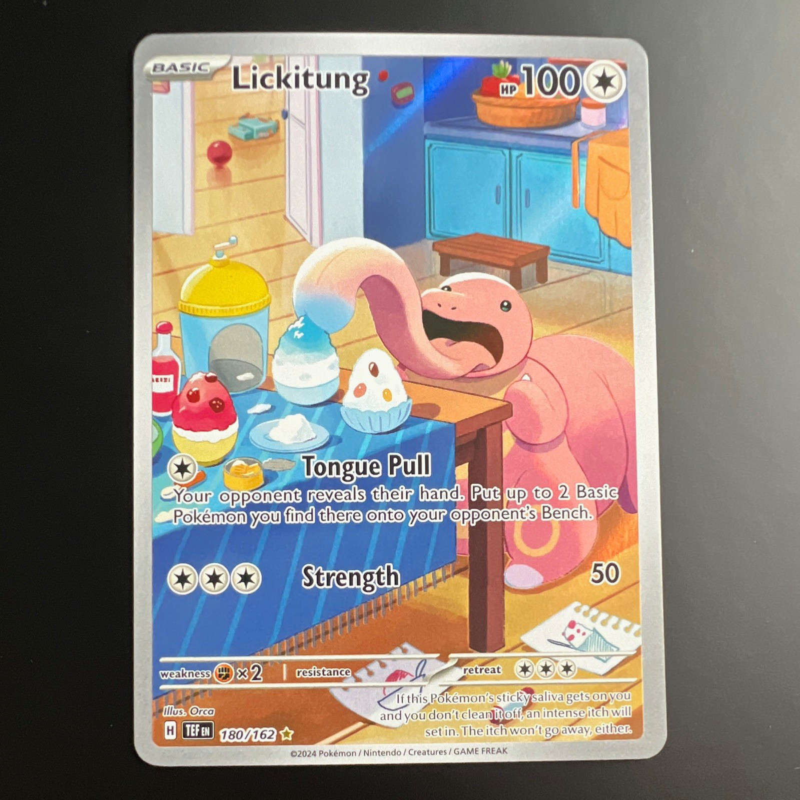 The Pokémon Company Pokemon TCG Lickitung 180/162 SV05 Temporal Forces Holo IR