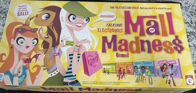 MALL MADNESS Electronic Talking Board Game MB 2005 Tested Works