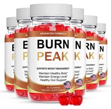 (6 Pack) Burn Peak Gummy for Advanced Weight Loss, BurnPeak Fat-Burner Formula