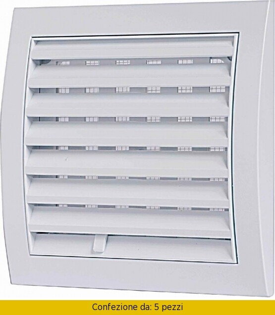 Vecamco 9751-020-01: Griglia Aerazione con Serranda e Rete (5 pz)