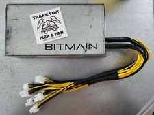 Refurbished Bitmain APW3++ 1600W PSU APW3 With NEW FAN + POWER CABLES! Like APW7