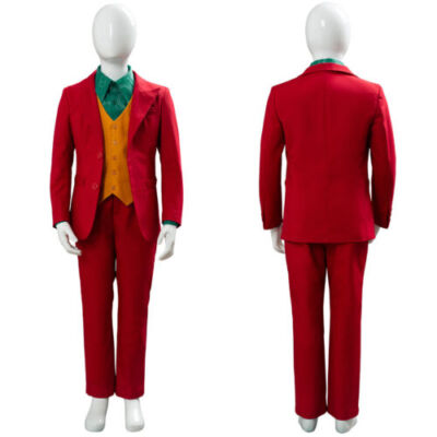 Joker Joaquin Phoenix Arthur Fleck Cosplay Costume *@@@