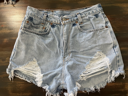 Plus Light Blue Wash Longline Denim Shorts | Plus Size