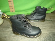 Dr Martens Air Wair kids size 10 boots black leather