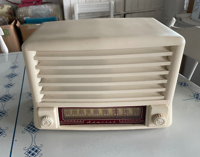 #ad #ad 1948 Admiral 7T01C Radio Ivory $72.50
