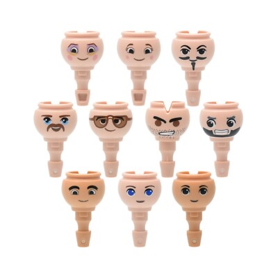 Playmobil Kopf | Köpfe | Gesichter | Super 4 | farbige Augen | große Augen