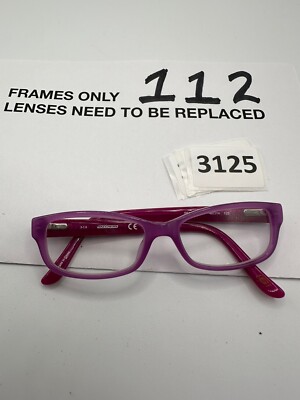 Skechers SE1607 078 Kids Eyeglasses Frames Red Purple Floral