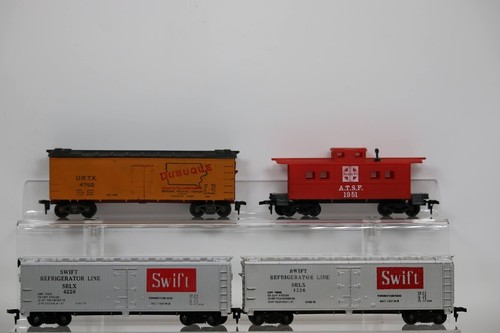 HO Scale Life-Like Santa Fe, Swift Freight Car & Peabody Custom Train Set of 6 - Picture 5 of 16
