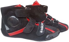 Scarpe stivali minimoto in pelle con protezioni, misure dalla 26 alla 44