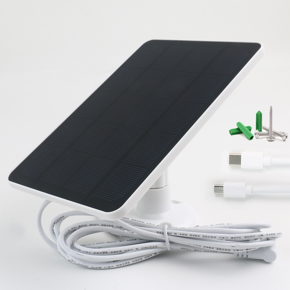 Solar Panel for Ring Spotlight Camera Security Cam Battery Charger Outdoor 13FT