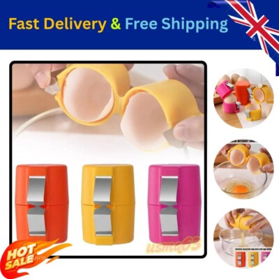 Egg Shell Opener Eggs Cracking Separator Egg Breaker Home Kitchen Baking Tools E - Foto 7