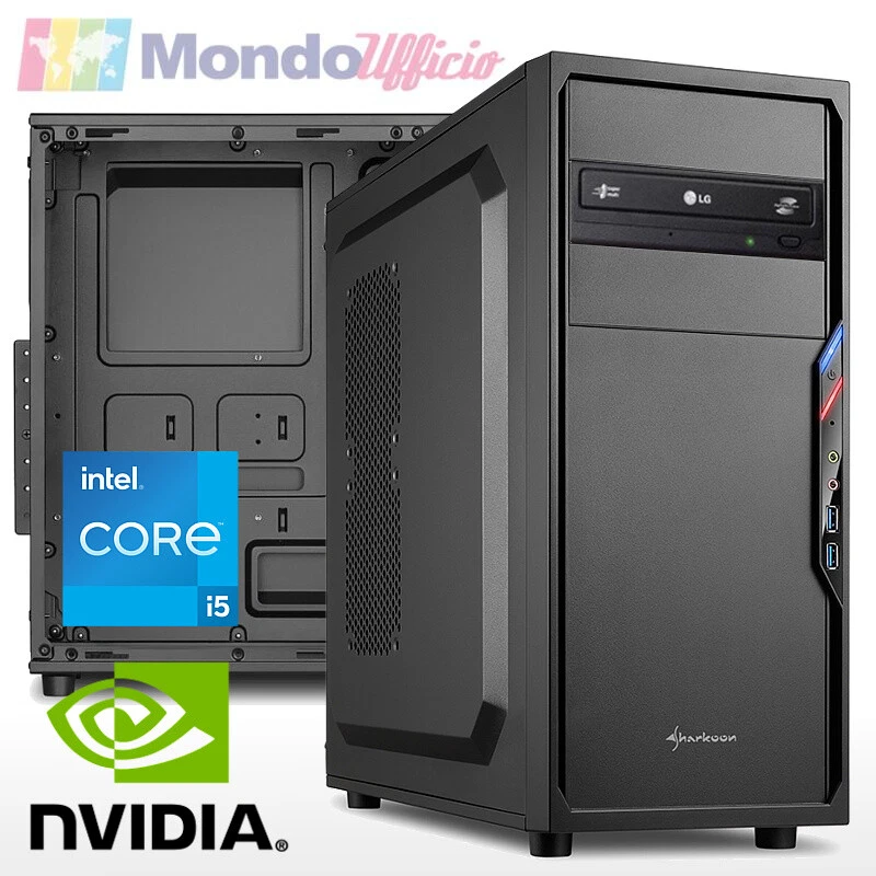 ASSEMBLATI PC Computer Intel i5 10400F 4,3 Ghz - Ram 16 GB - SSD M.2 500 GB - nVidia GT 730