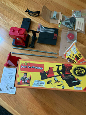 Vintage New Old Stock Pro Power Workshop 7 In One 1 Toy Tool Set Never Used RARE