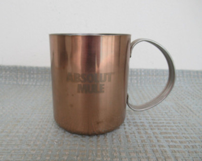 ABSOLUTE VODKA MULE MUG made of Stainless Steel 10 oz