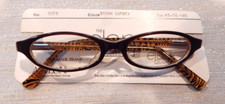 Vintage ELAN 9251 Brown Safari 48/18 Plastic Eyeglass Frame New Old Stock 163