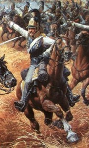 Tableau Sur Toile - Scène De Bataille Napoléonienne, Cavalerie - Format 50 X 70 Cm - Décoration Militaire Et Historique - Neuf