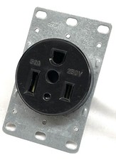 COOPER NEMA 6-50R Flush Receptacle Outlet 50A 250V 2P 3W