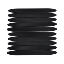 10Pcs Gauge 0.71mm Celluloid Strips Oud Pick Reeshe for Oud Ud Qadim Solid Black