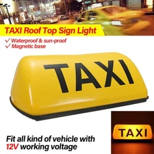 12V Taxi light Suction Magnet Roof Waterproof Top Sign Magnetic imeter Cab Lamp