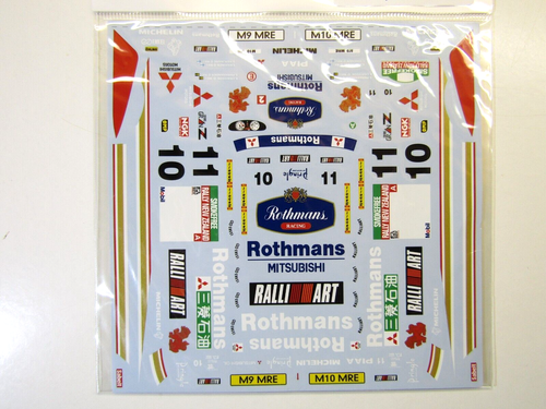 Museum Collection 1:24 Scale Decal Sheet Rothmans Lancer Evo 3 1995 Rally NZ - Picture 2 of 3