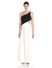 NEW JILL Jill Stuart Women's One Shoulder Cut Out Sleeveless Gown, Sz 2