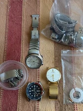 Watches, Bands, and Parts Vintage For Parts Or Projects.