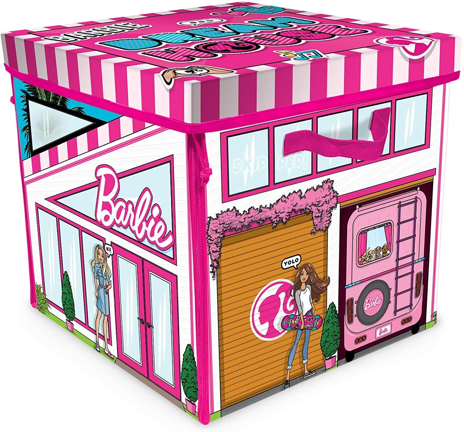Polinizar negro A rayas Muñeca Barbie Zipbin Juego Casa De Ensueño Almacenamiento Caja descomprima  decoradas habitaciones Colorido | eBay