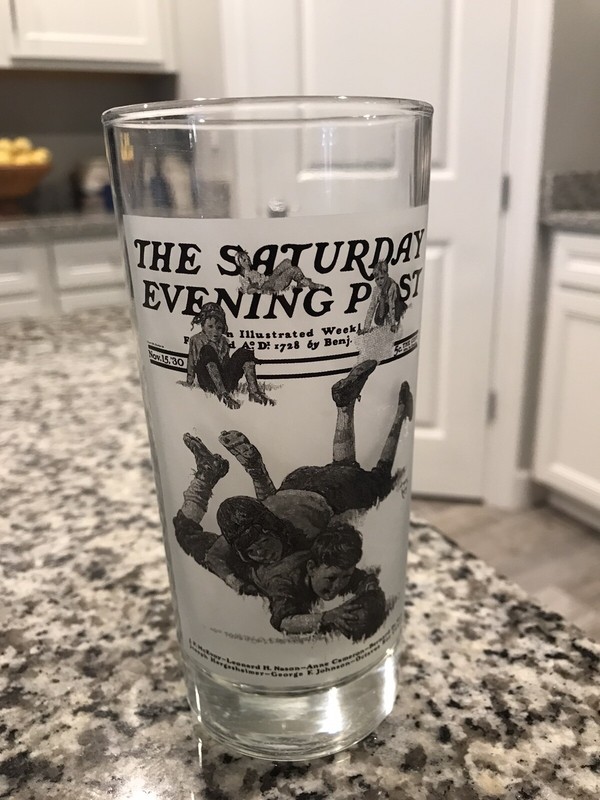 The Saturday Evening Post November 15, 1930 Drinking Glass Football Kids