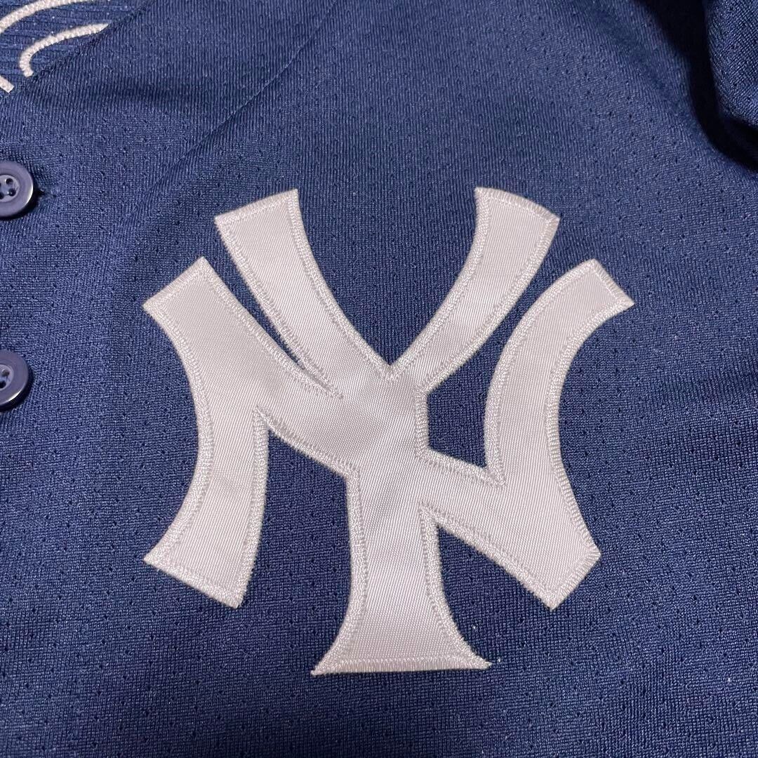 SS15 Supreme New York Yankees Majestic Baseball Jersey Navy SS15 Supreme New York Yankees Majestic Baseball Jersey Navy