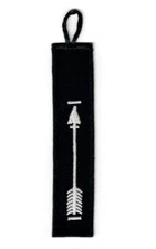 Boy Scout Order of the Arrow OA Pocket Sash White arrow on Black Brotherhood