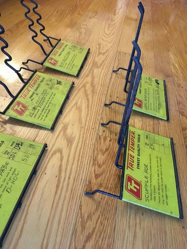 5 Vintage Advertising Metal Display Signs True Temper Tools Store Display Racks - Picture 7 of 8