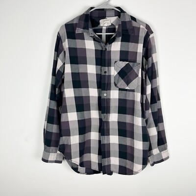 Current Eliot Men s Plaid Button Down Shirt Large