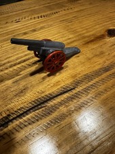 Vintage Barclay Manoil USA Style Field Artillery Cannon Metal Cast Military Toy