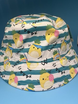 Squishmallows Maui Pineapple Bucket Hat Kids One Size Fits Most New Summer