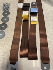 RetroBelt 258-BRN-60-21, Brown Aviation Lap Belt 60"  Universal, Pair