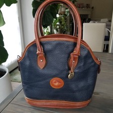 Dooney Bourke 1980's Vintage All Weather Leather Top Handle Bag