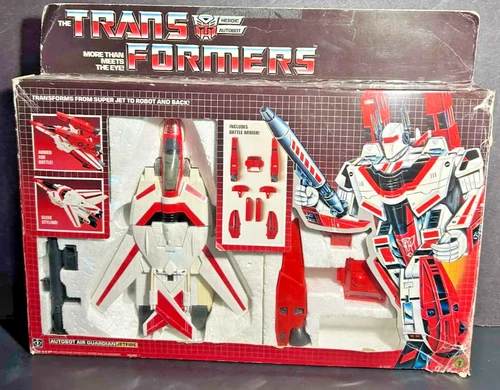 1984 HASBRO G1 TRANSFORMERS  JETFIRE STICKER UNUSED 100% COMPLETE MIB BOXED