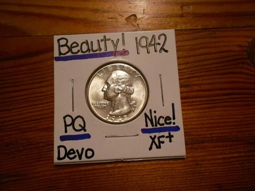 1942 Washington Quarter XF+ NICE!!!!!! LOOOOOOOOK!!!!!!