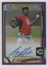 2015 Bowman Chrome Prospects Purple Refractor 71/250 Amir Garrett Auto no9