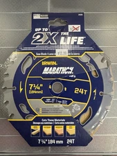 Irwin Marathon #14030 7-1/4 24 T Circular Saw Blade