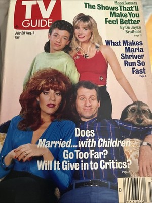 Tv Guide July 29-Aug 4 1989 Married With Children Hulk Hogan Maria Shriver