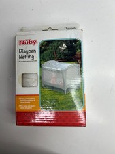 Nuby Playpen Mosquito Bug Netting Fits Standard Playpens, Strollers, etc. White