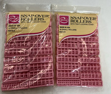Vintage Goody Snap-Over Hair Rollers Medium Pink 2 Packs 9574/2 1977 Grannycore