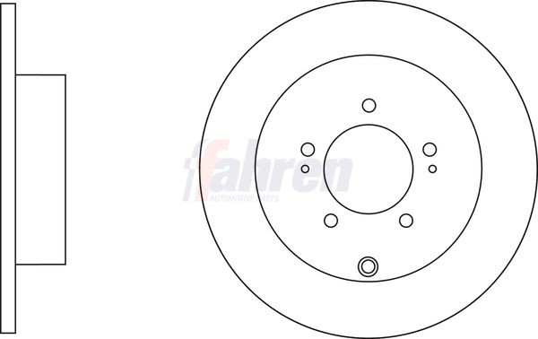 2x Rear Brake Disc For Citroen Mitsubishi Peugeot Fahren FBD6293 Outer Ø 302mm