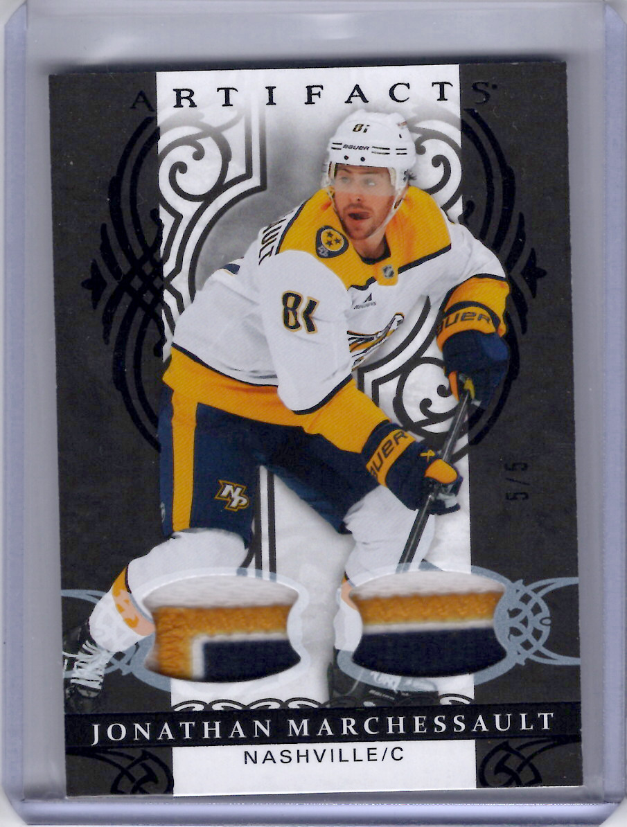 2026-27 UD Artifacts #52 Jonathan Marchessault Rose Dual Patch *#ed 5/5*