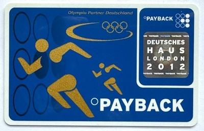 Alte Original Payback-Karte PAYBACK Olympia Partner Deutsches Haus London 2012